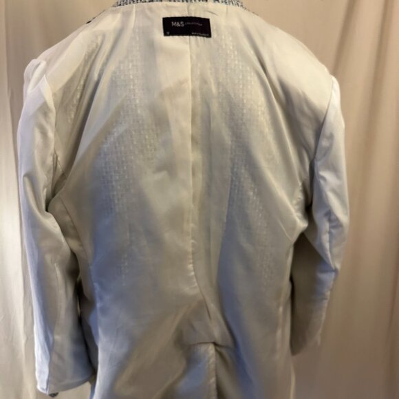 Classy Marks & Spencer Blue Mix Tweed Style Jacket Blazer  (Size 12) - Picture 6 of 13
